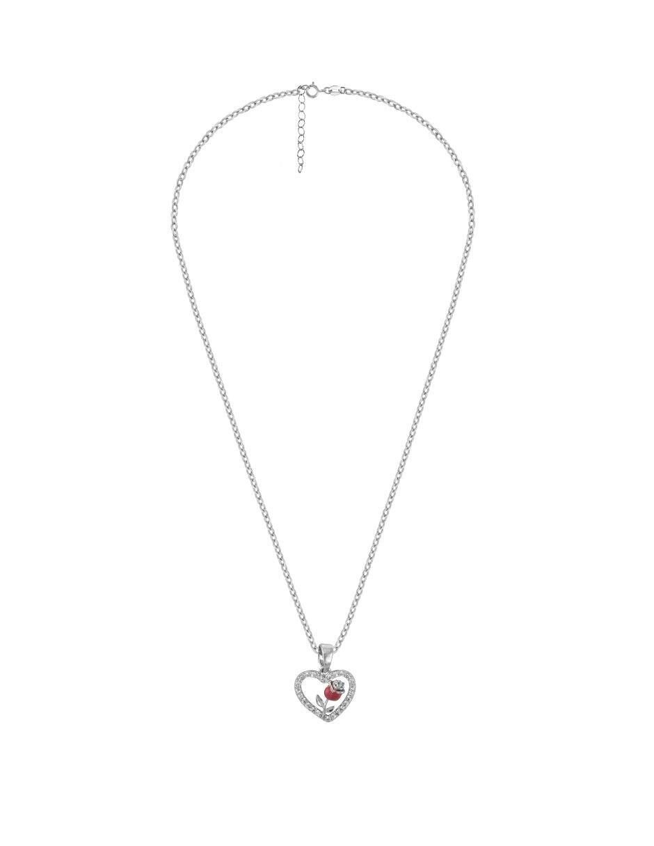 Collar con dije corazón 3