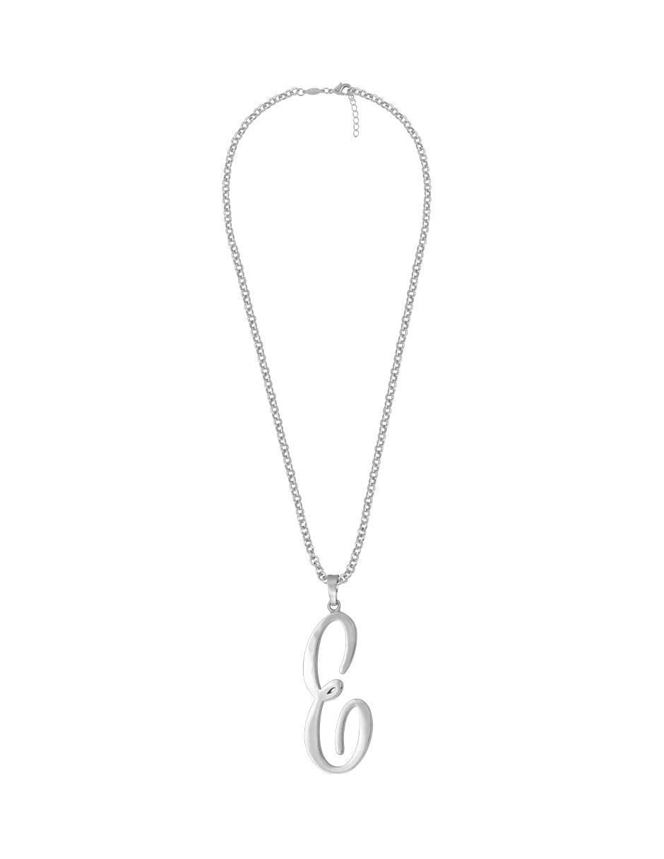 Collar con dije letra e 3