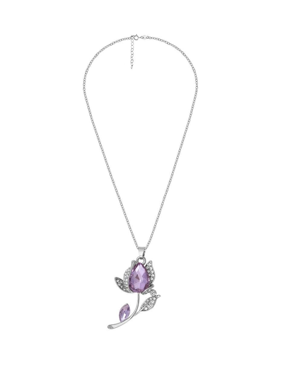 Collar con dije flor 3