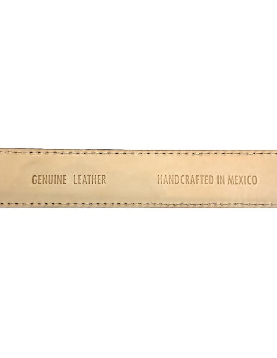 Cinturón Guadalupe Vázquez de piel para mujer 4