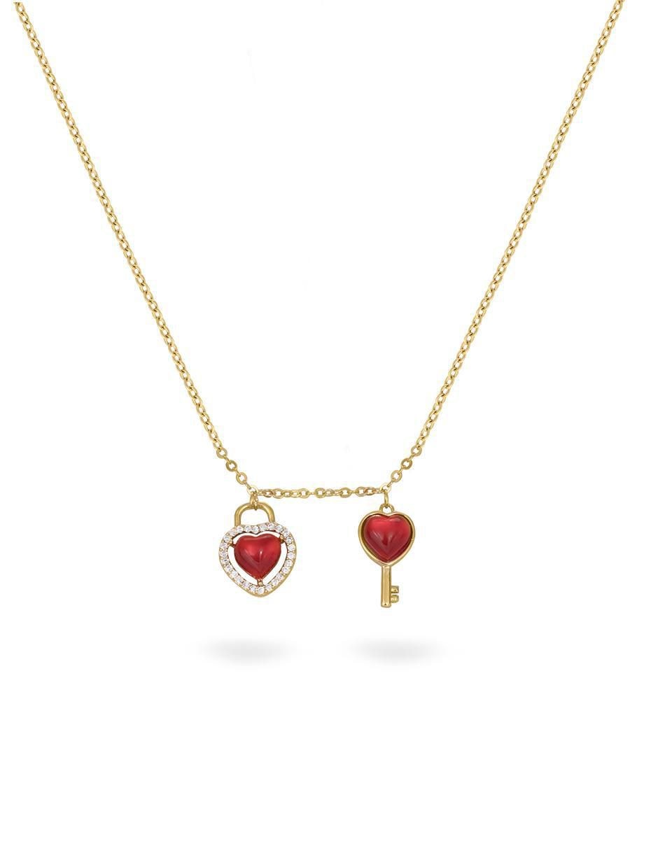 Collar corazón 18 K