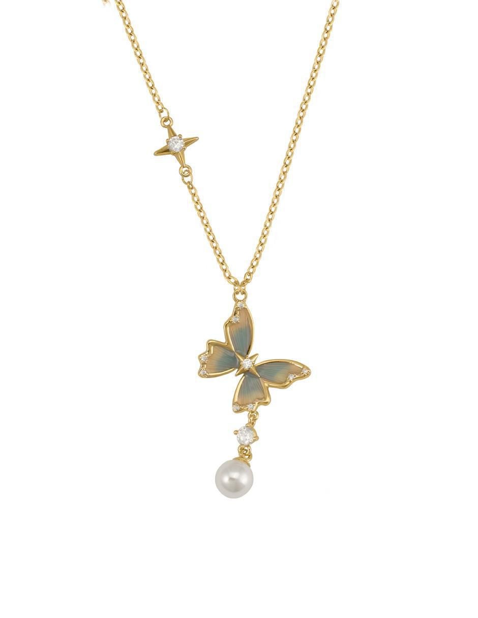 Collar mariposa 18 K Collar mariposa 18 K