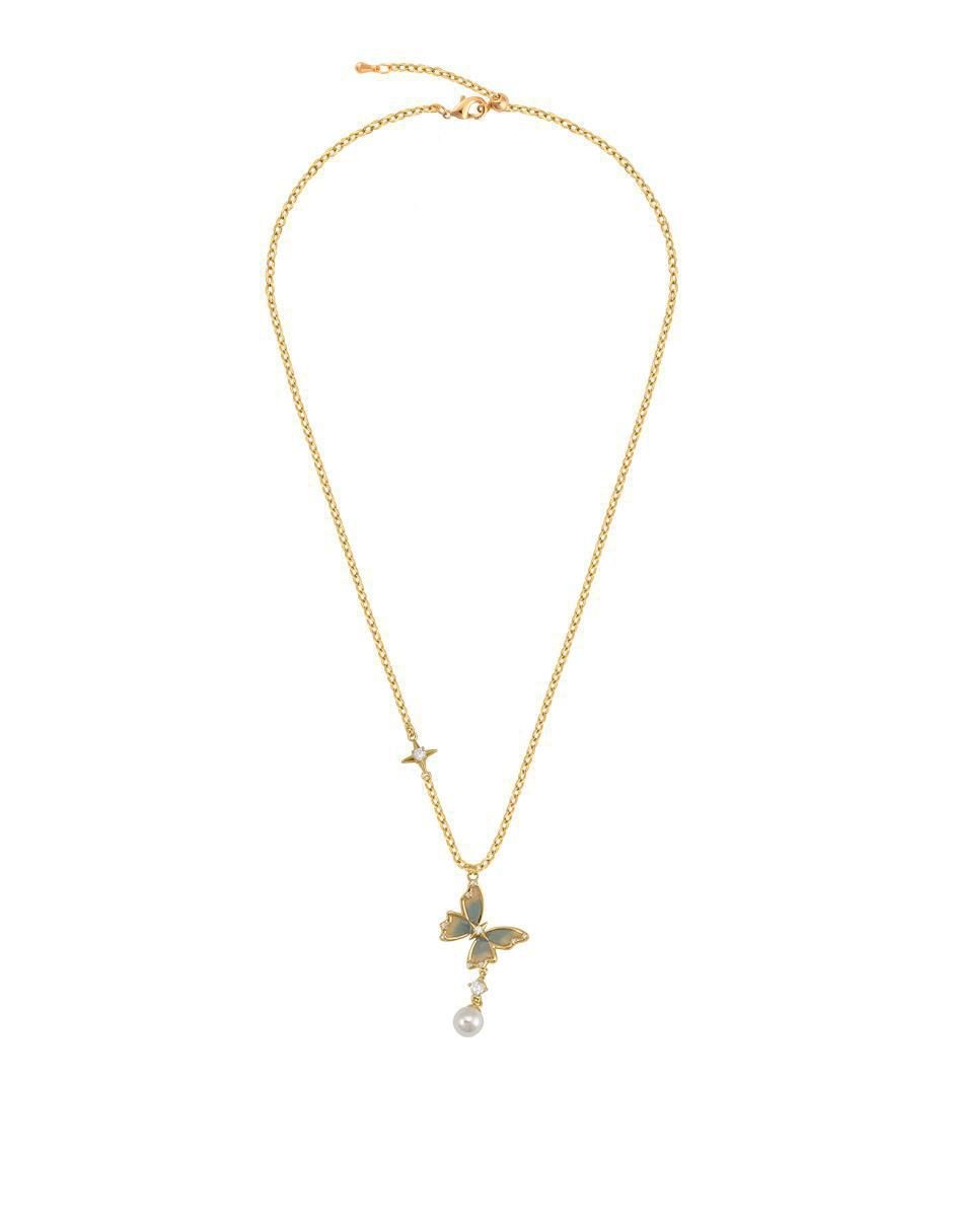 Collar mariposa 18 K 3