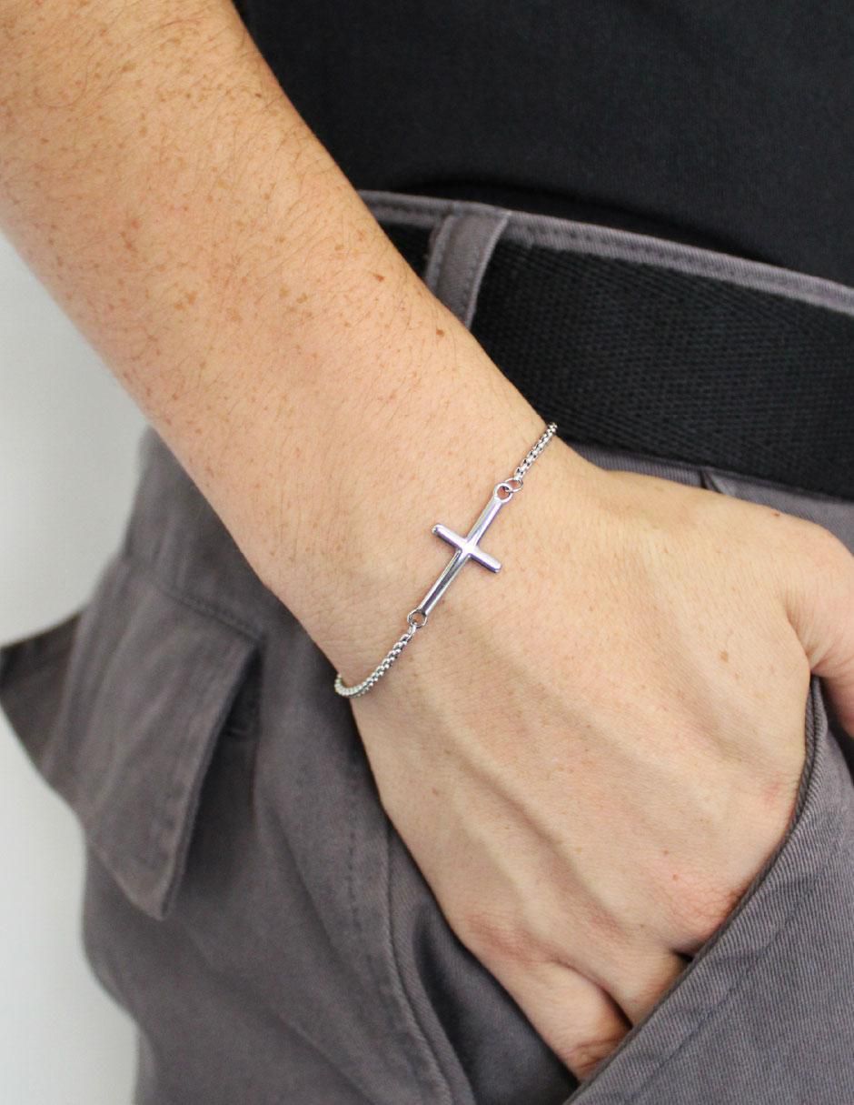 Pulsera Católica acabado brillante