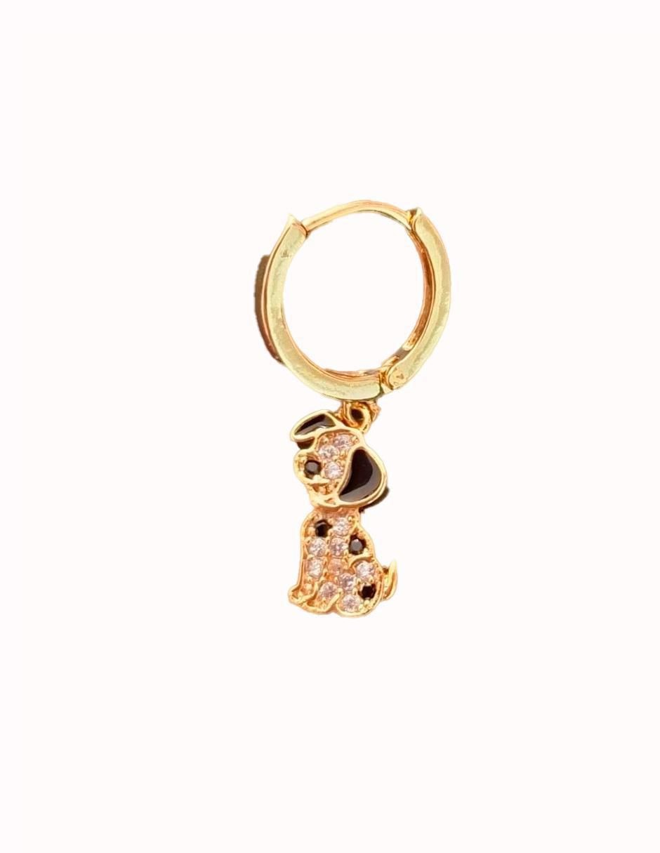 Set de aretes de perro 101 Dálmatas con acabado texturizado 2