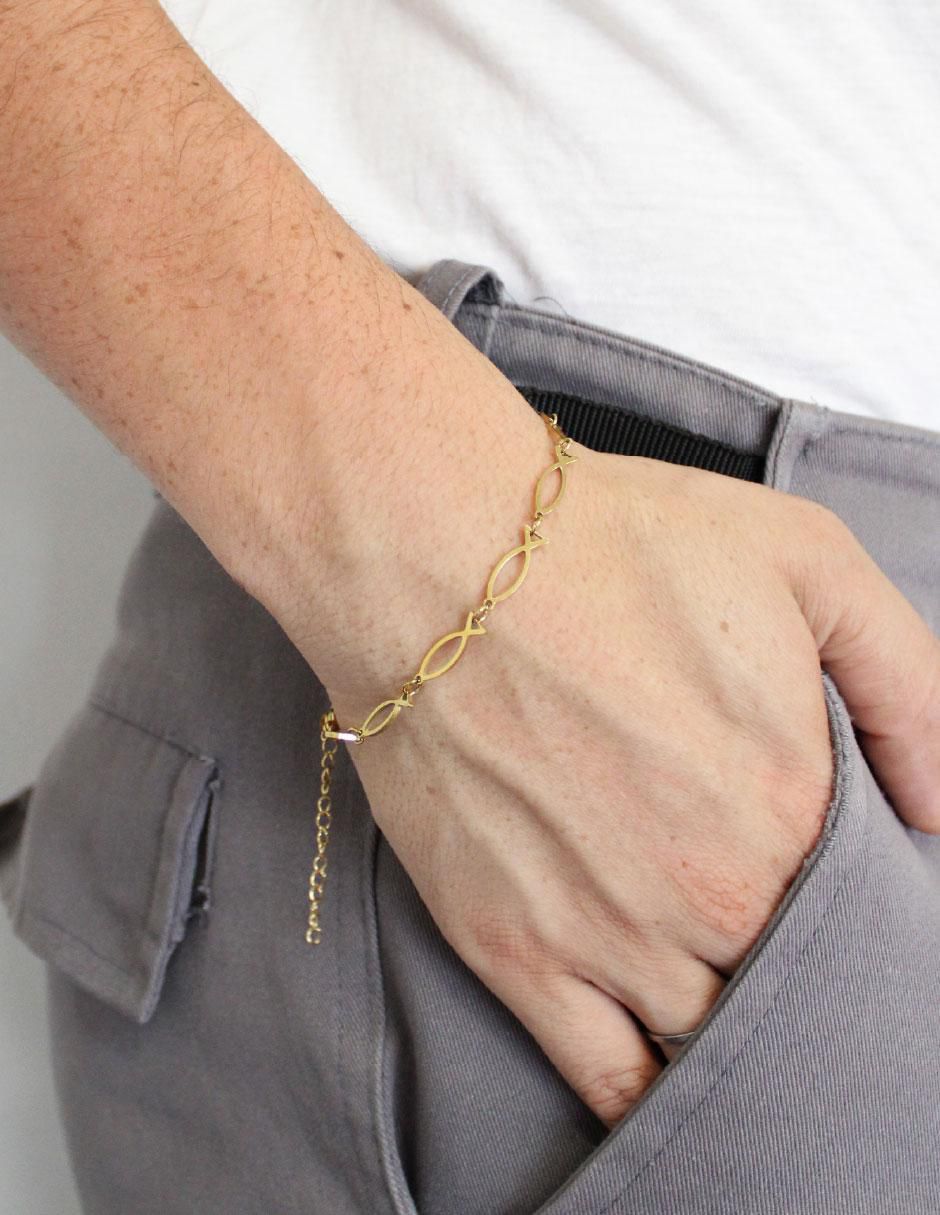 Pulsera Católica acabado brillante 3