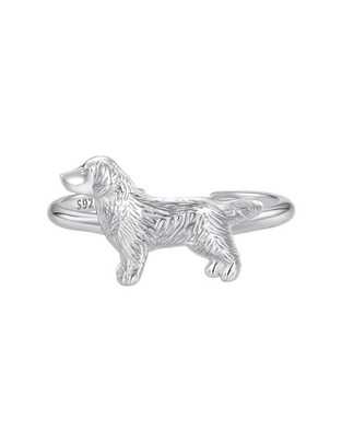 Anillo de perro Perros P 925 de plata pulido