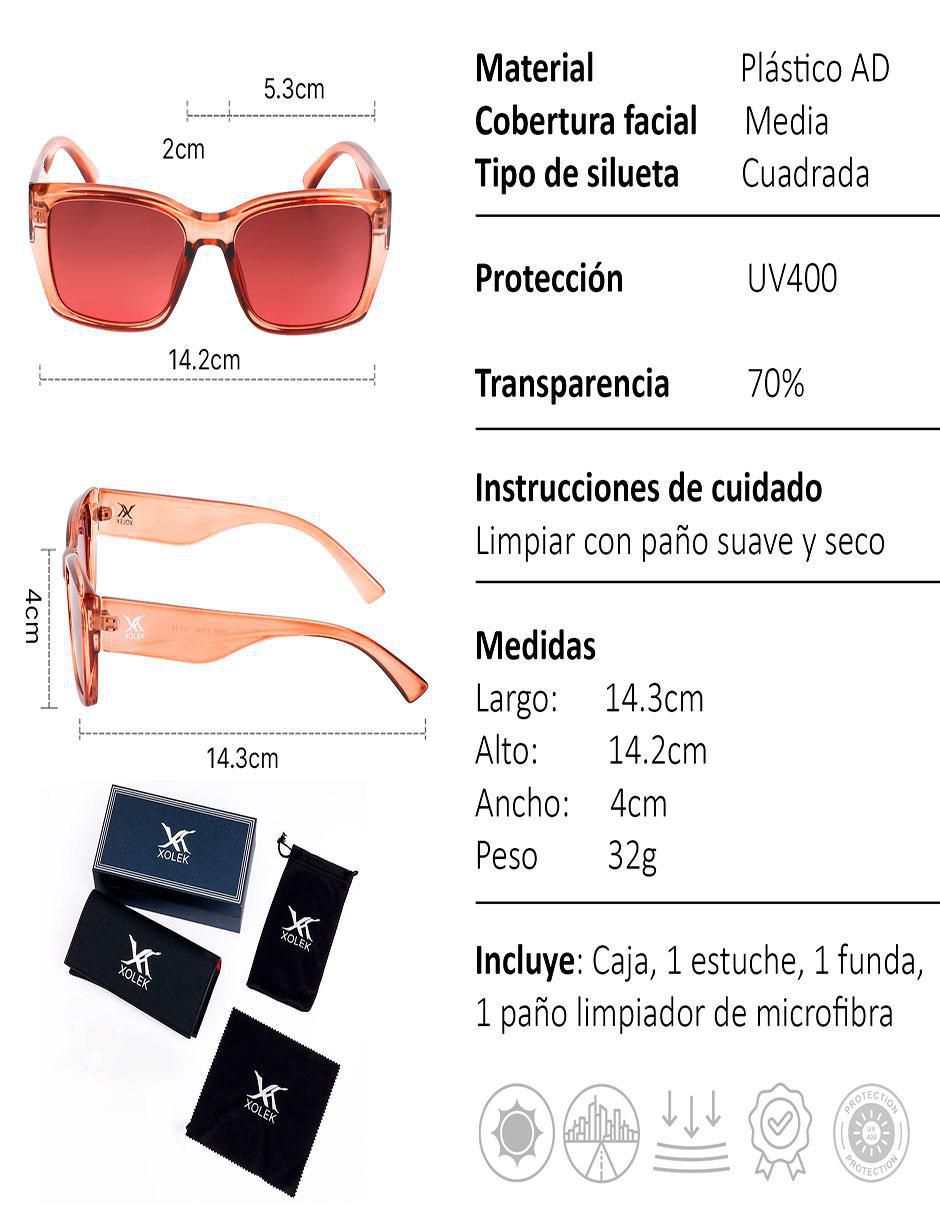 Lentes de sol XO-155-R para mujer 6