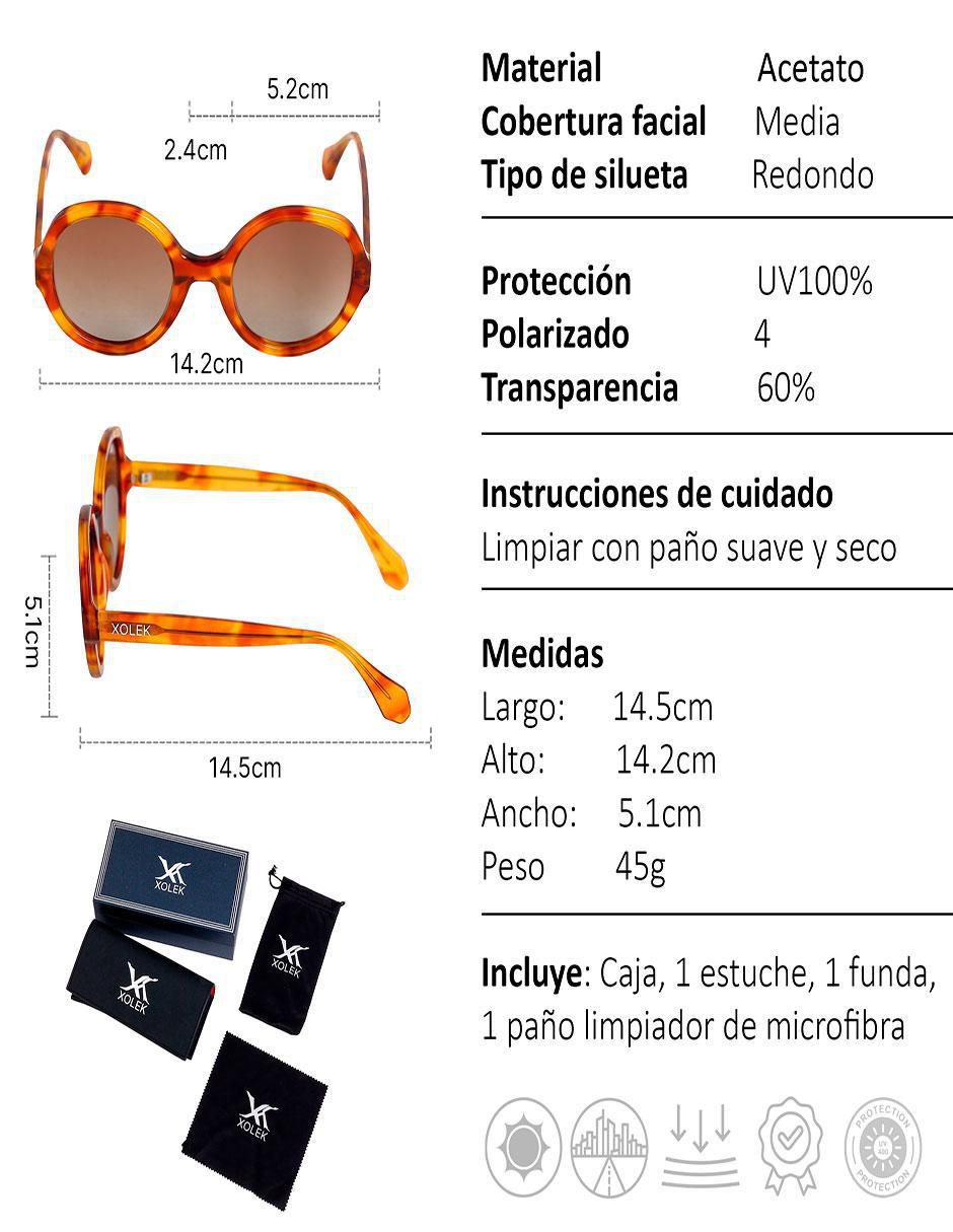 Lentes de sol Glam XO-115-O unisex 6