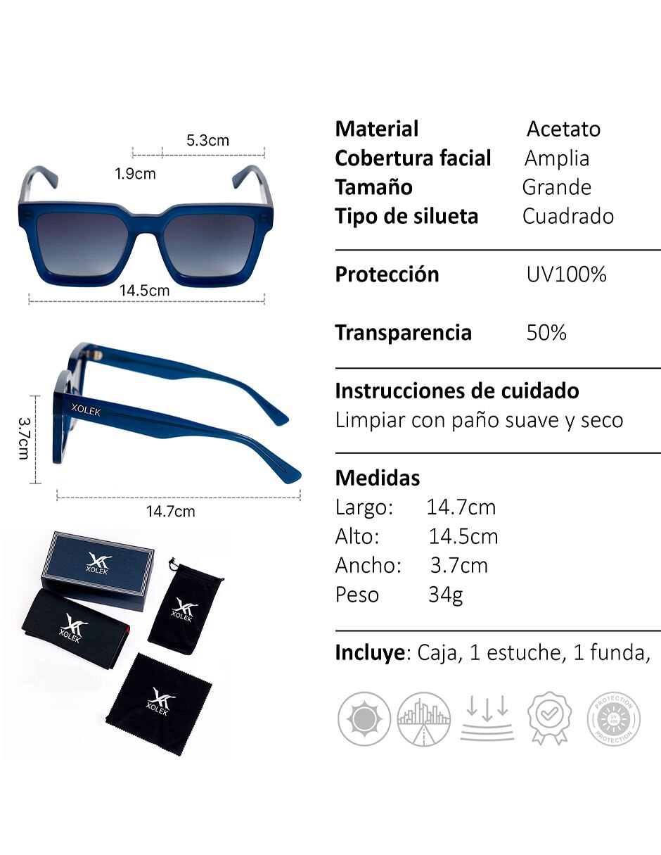 Lentes de sol XO-108-A unisex 8