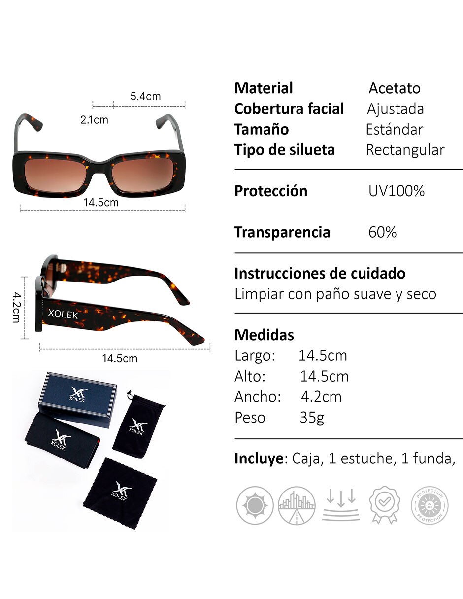 Lentes de sol Trend Xo-109-C para mujer 8
