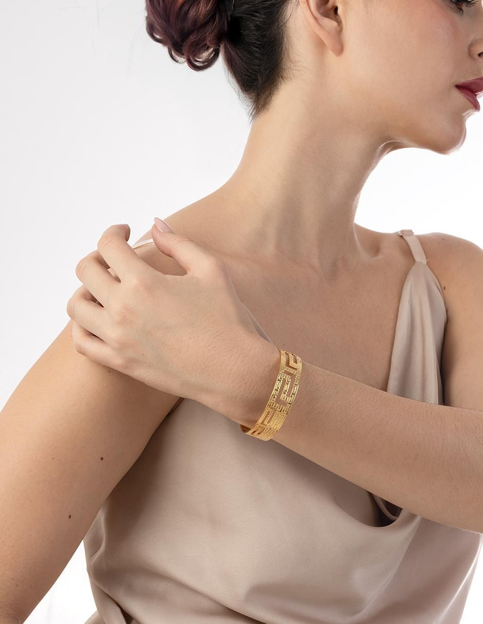 Pulsera 18 K acabado chapa de oro 3