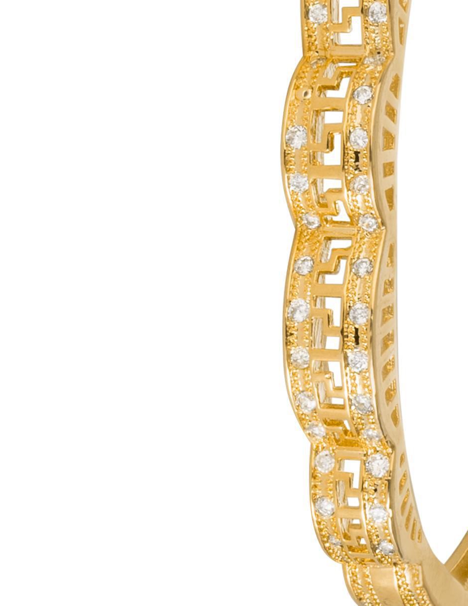 Pulsera con zirconia 18 K acabado chapa de oro