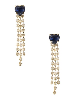 Aretes de corazón 18 K con acabado chapa de oro Aretes de corazón 18 K con acabado chapa de oro