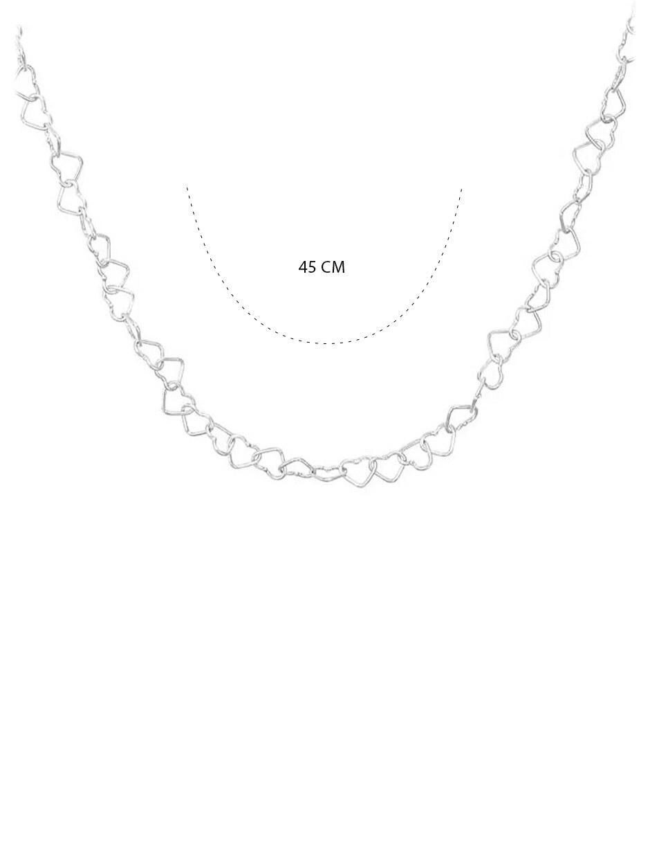 Collar corazón de plata P 925 7