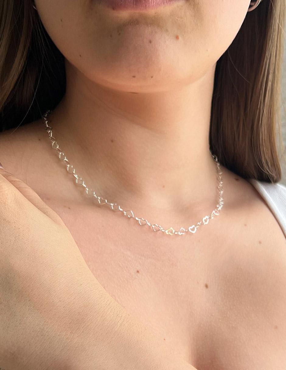 Collar corazón de plata P 925 5