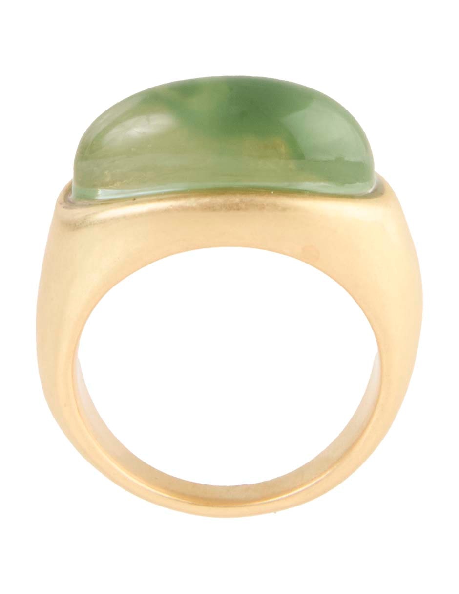 Anillo ovalado pulido