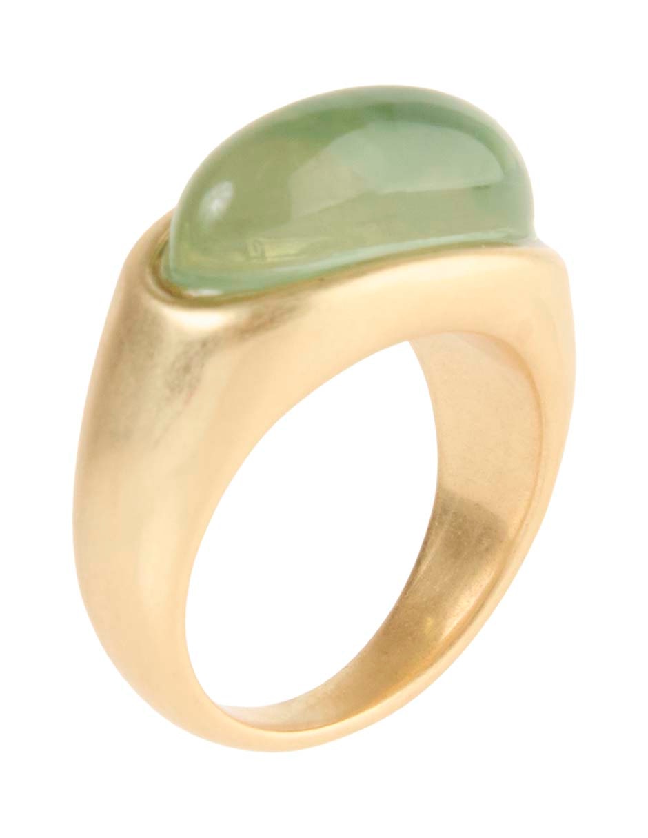 Anillo ovalado pulido