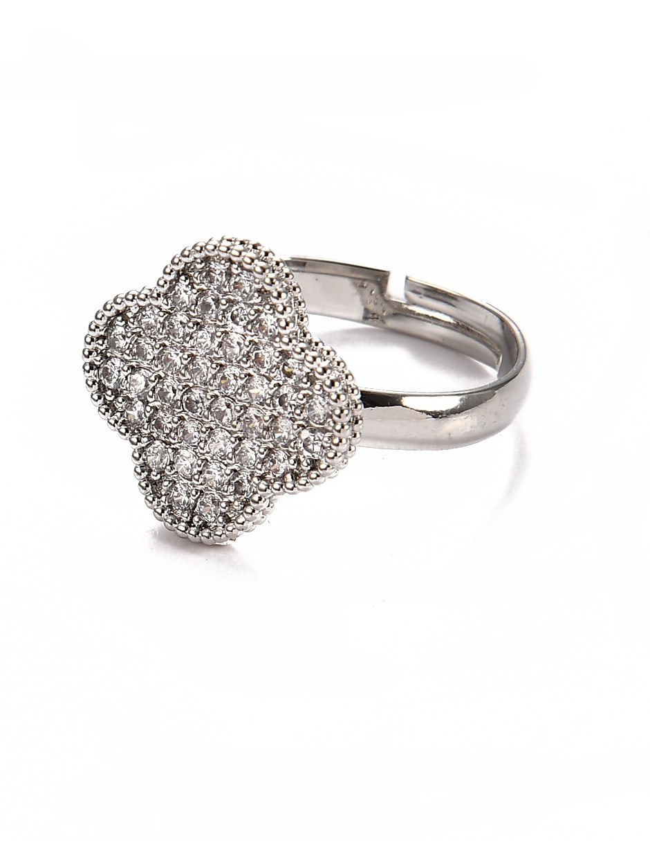 Anillo de flor Lieb cristal brillante