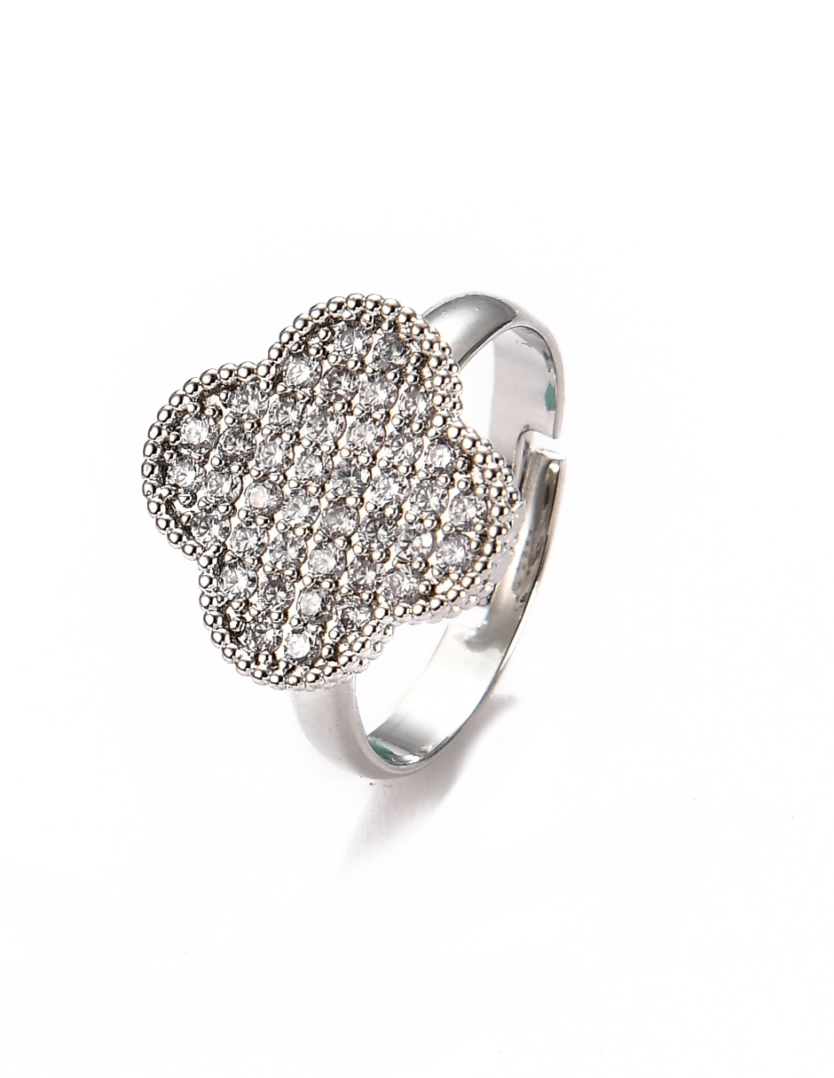 Anillo de flor Lieb cristal brillante