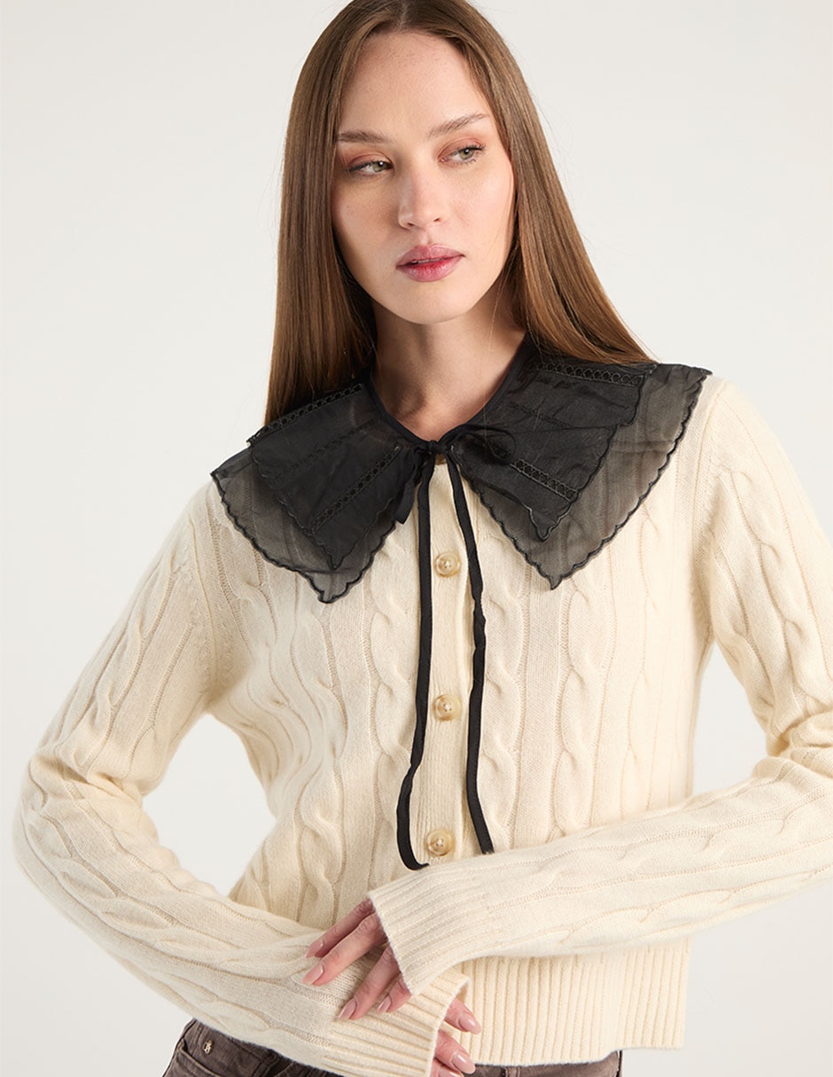 Cuello desmontable para mujer 1
