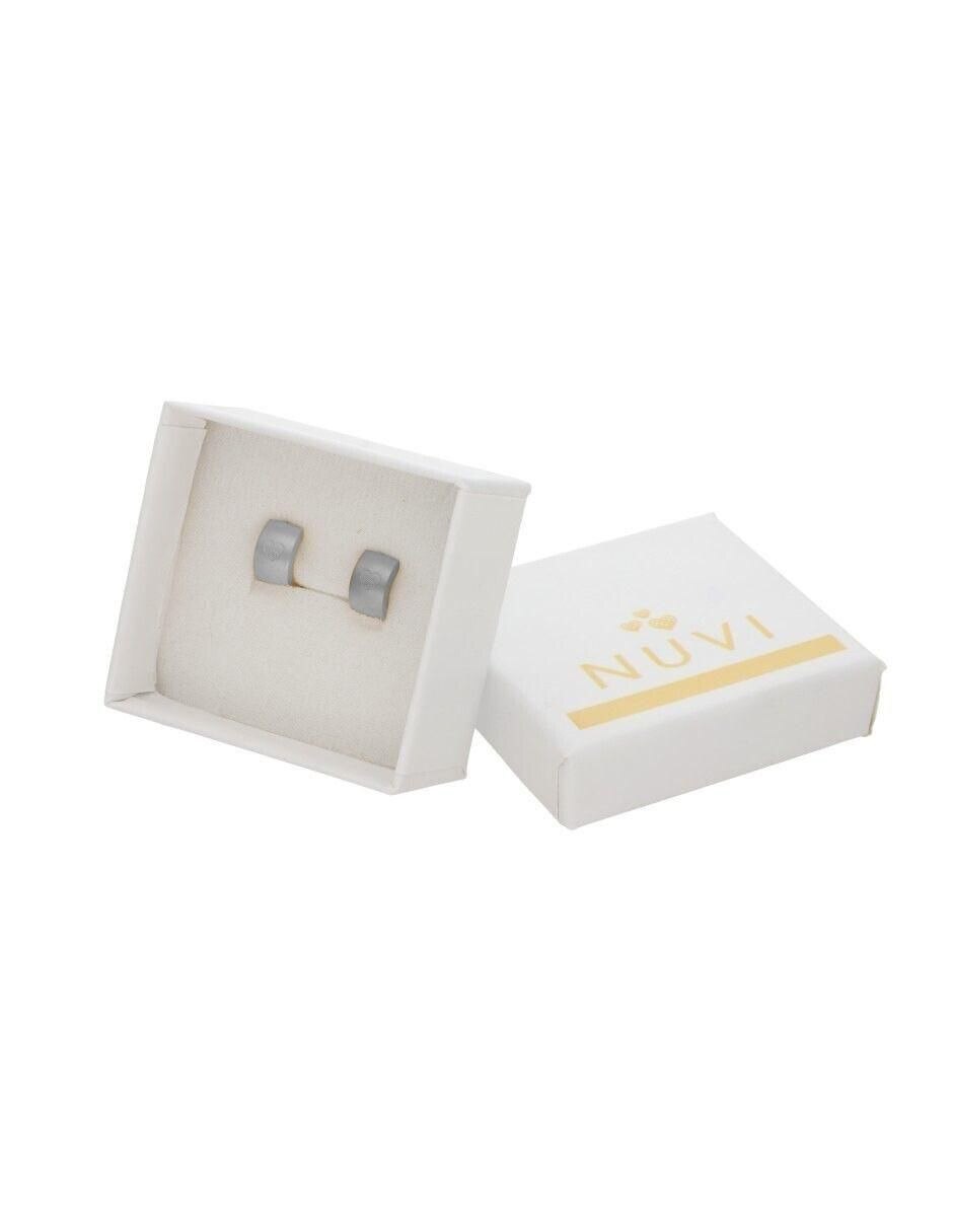 Aretes circulares con acabado mate 4