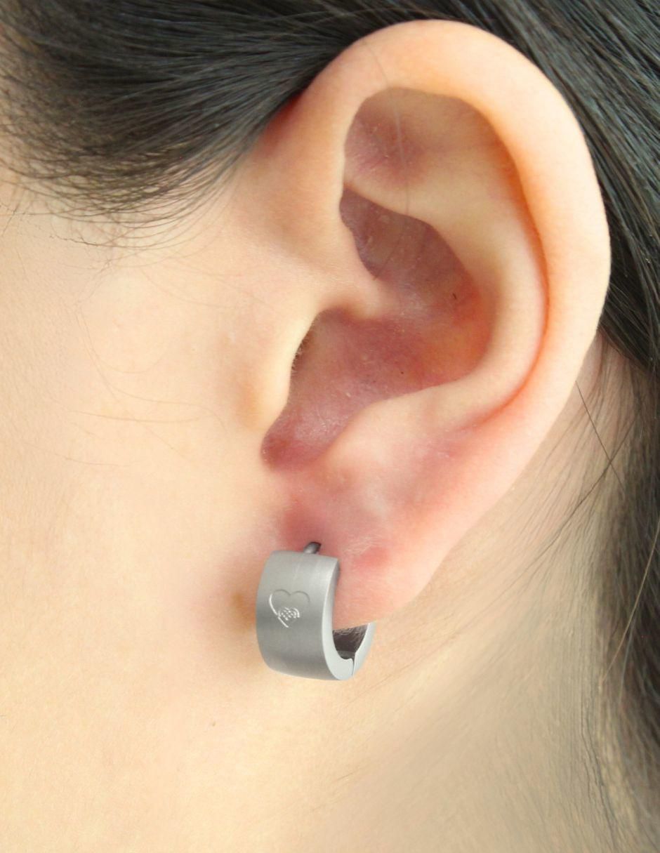 Aretes circulares con acabado mate 5