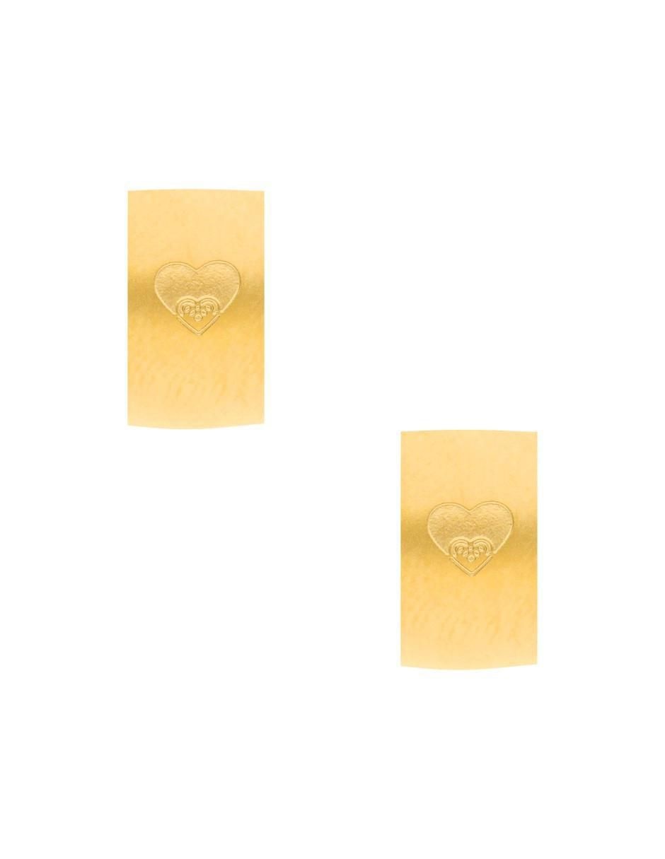 Aretes circulares con acabado mate 1