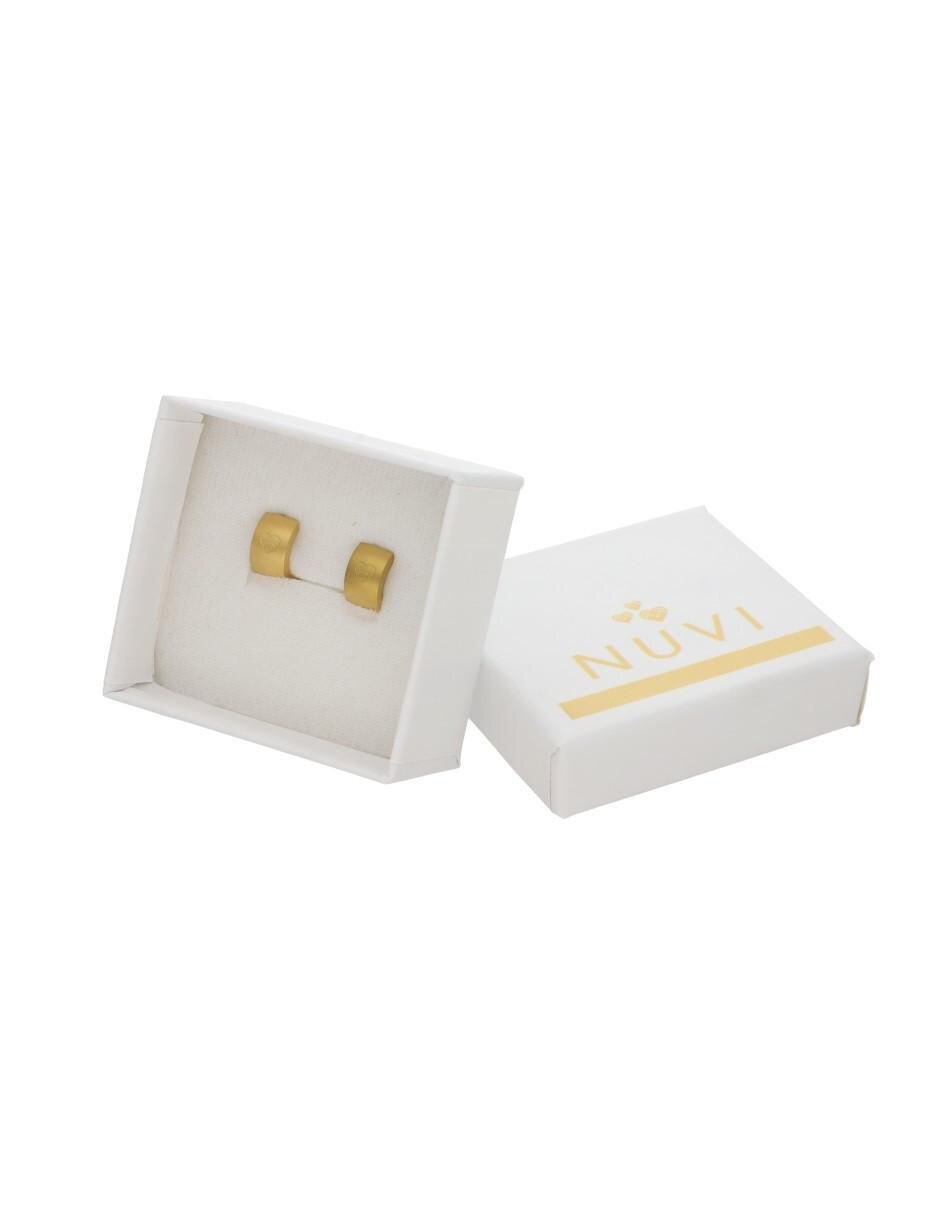 Aretes circulares con acabado mate 3