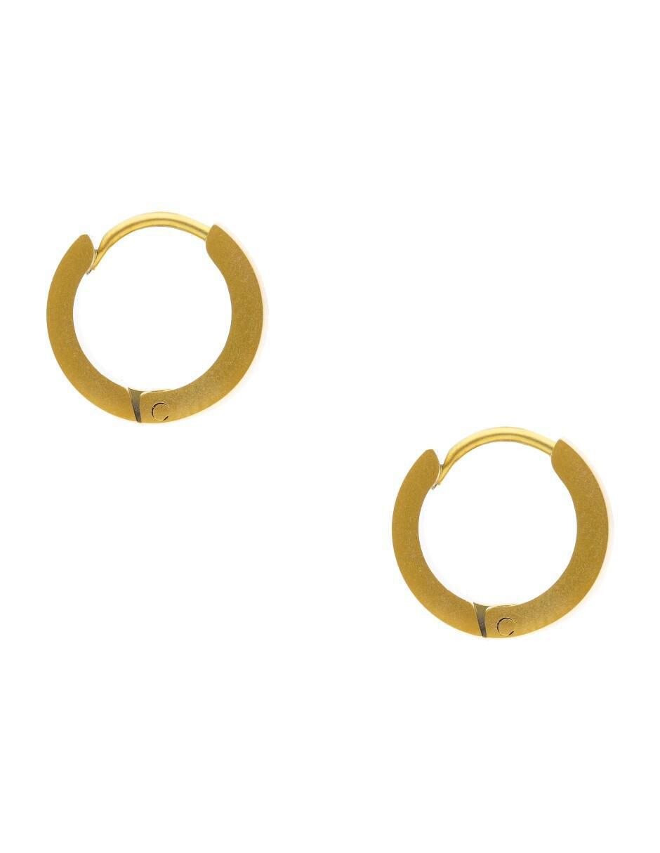 Aretes circulares con acabado mate 4