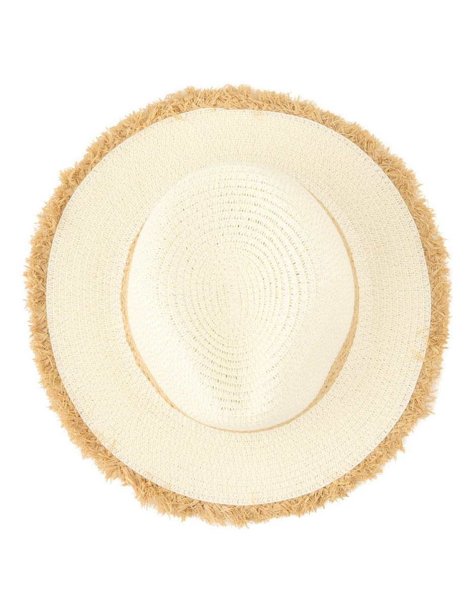 Sombrero ala mediana map estampado bloques de color