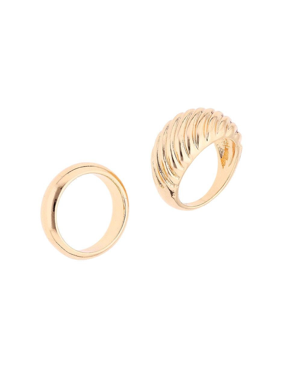 Set anillo circular brillante 6