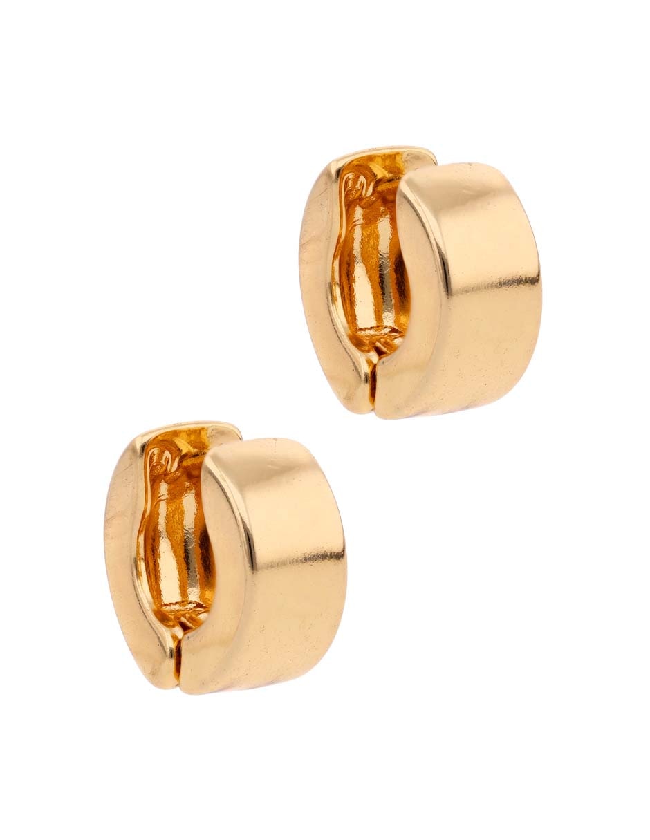 Aretes de círculo Lieb con acabado pulido