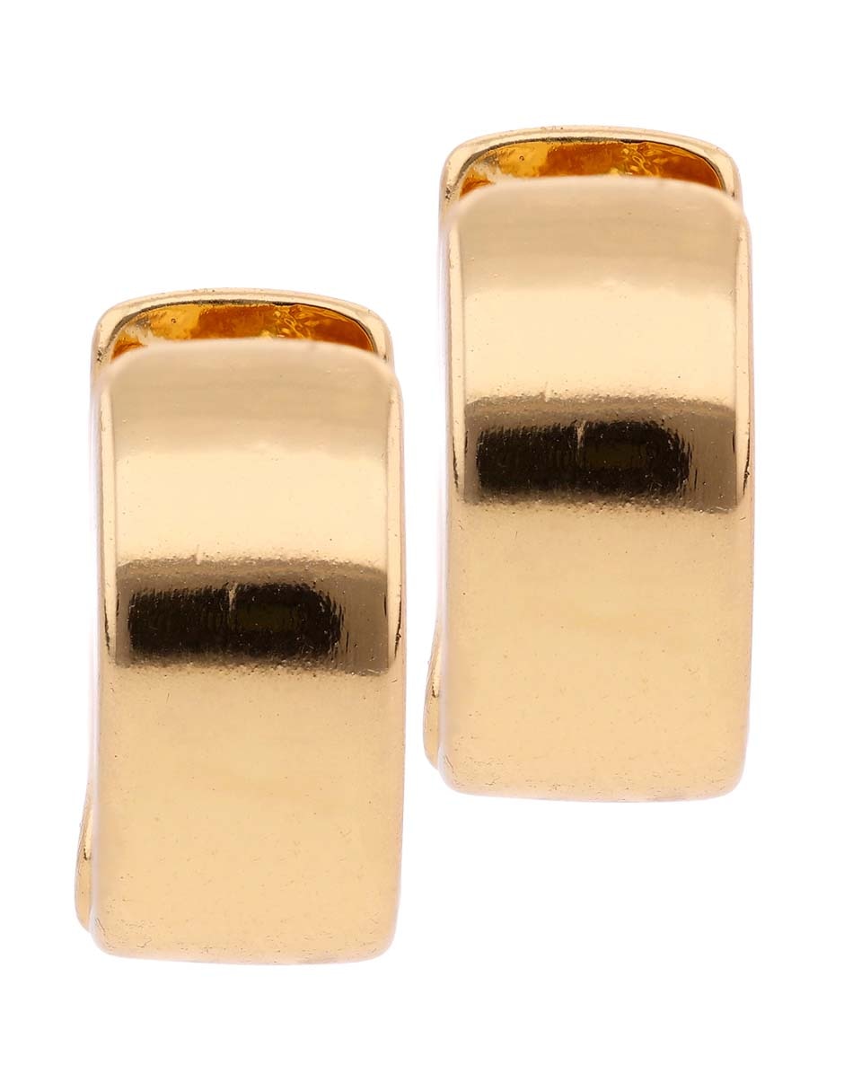 Aretes de círculo Lieb con acabado pulido