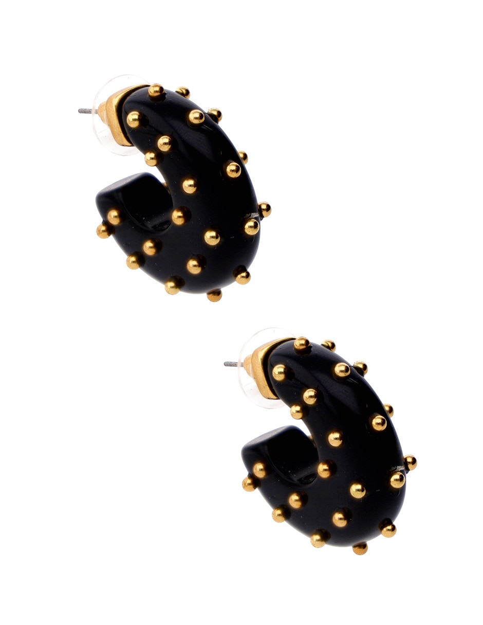Aretes de círculo Map con acabado texturizado