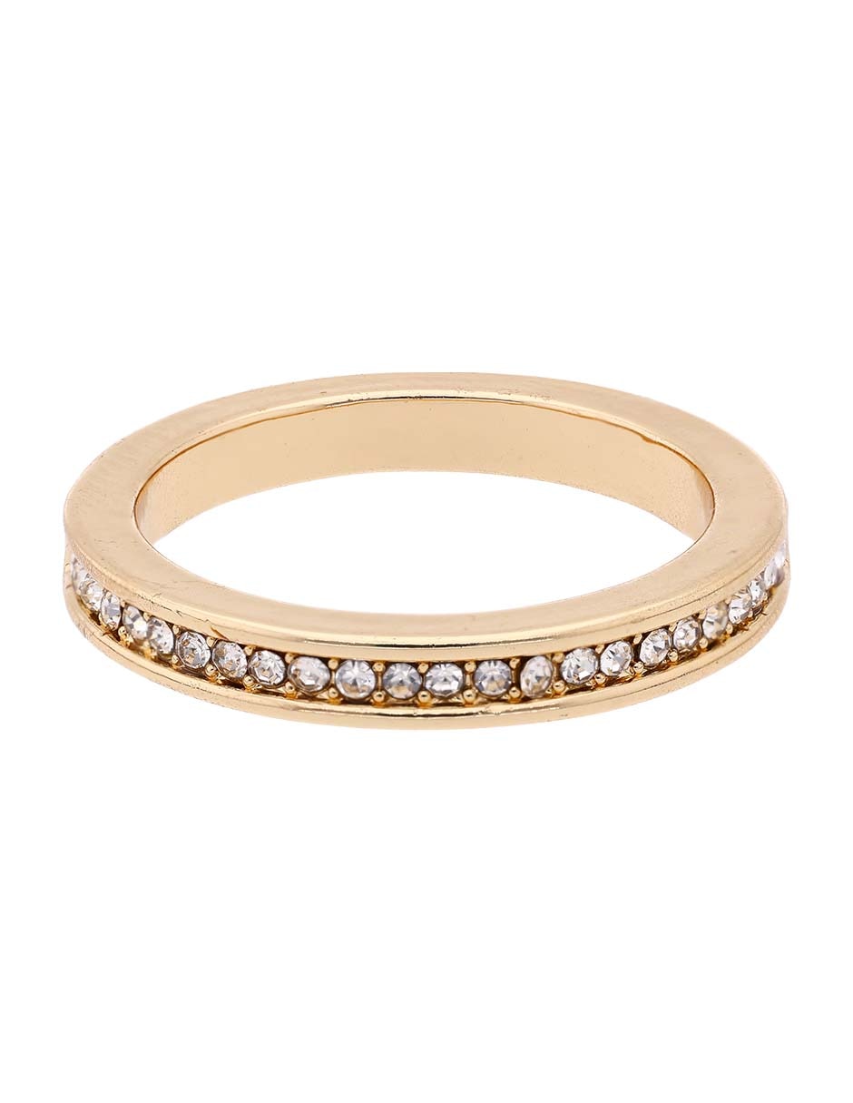 Anillo circular pavé