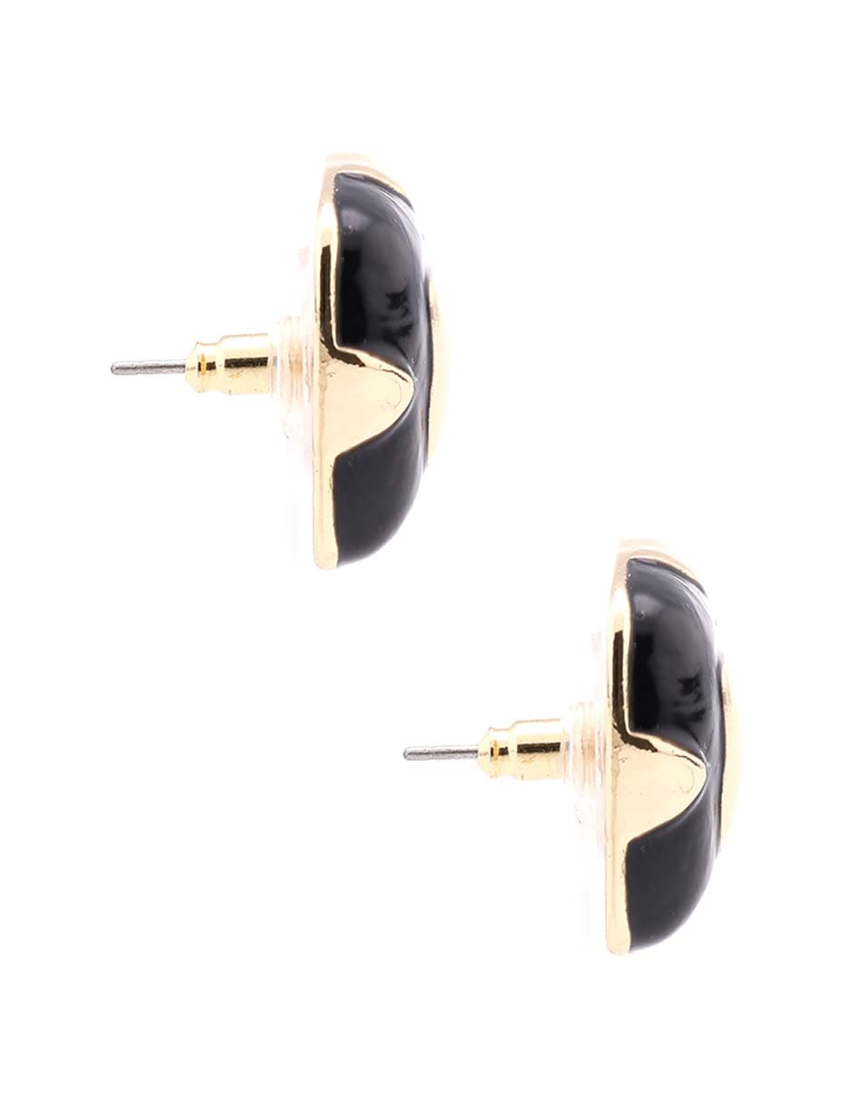 Aretes cuadrados Lieb con acabado brillante