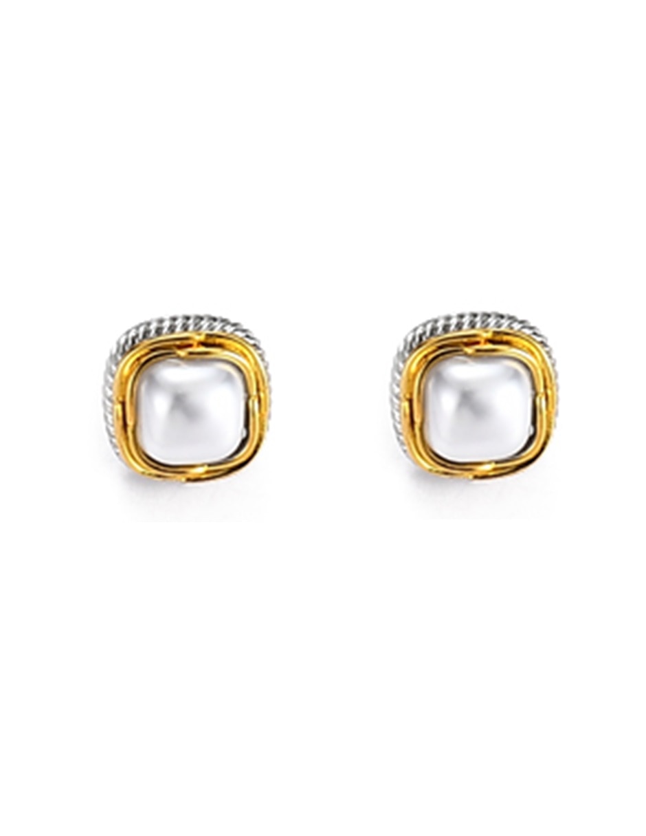 Aretes y collar cuadrado 3