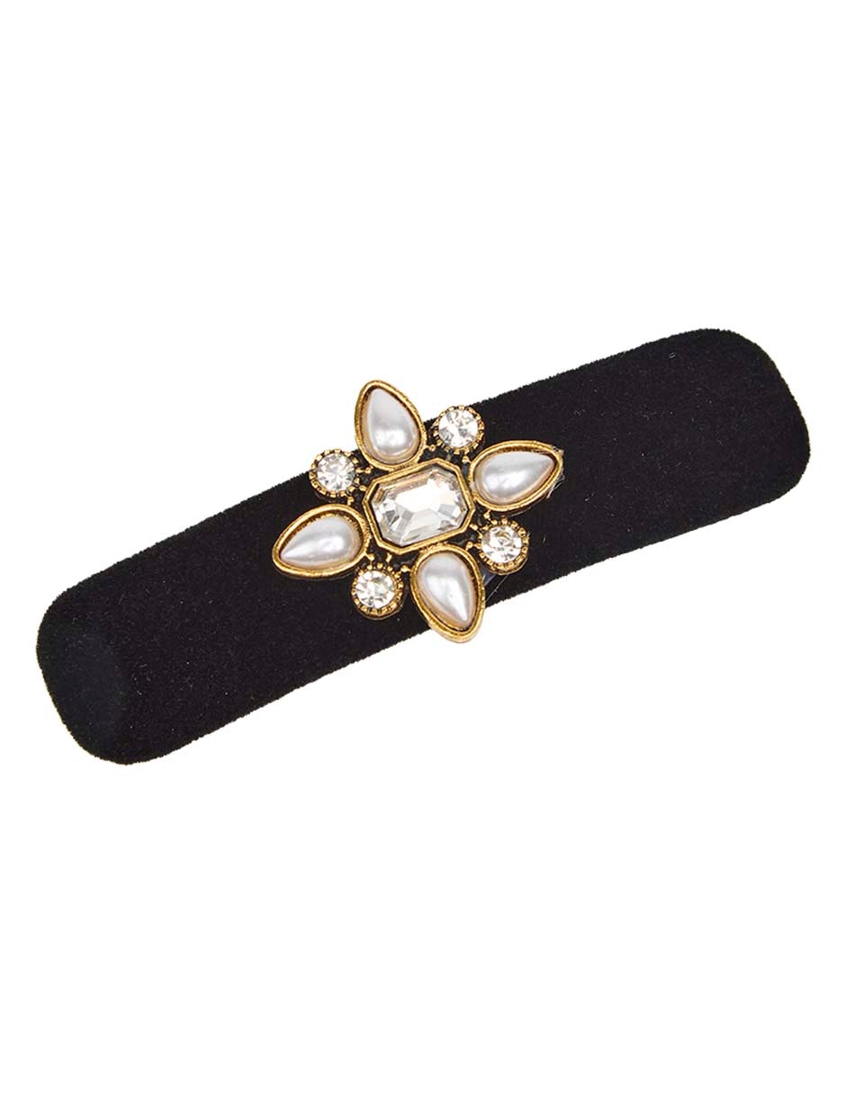 Set broche para cabello con acabado terciopelo