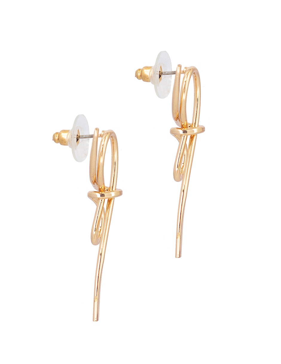 Aretes de moño con acabado lustre 2