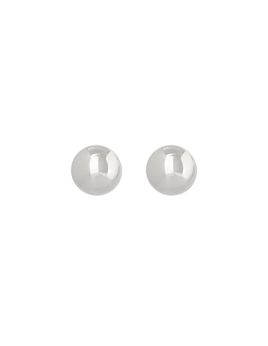 Aretes de círculo con acabado lustre