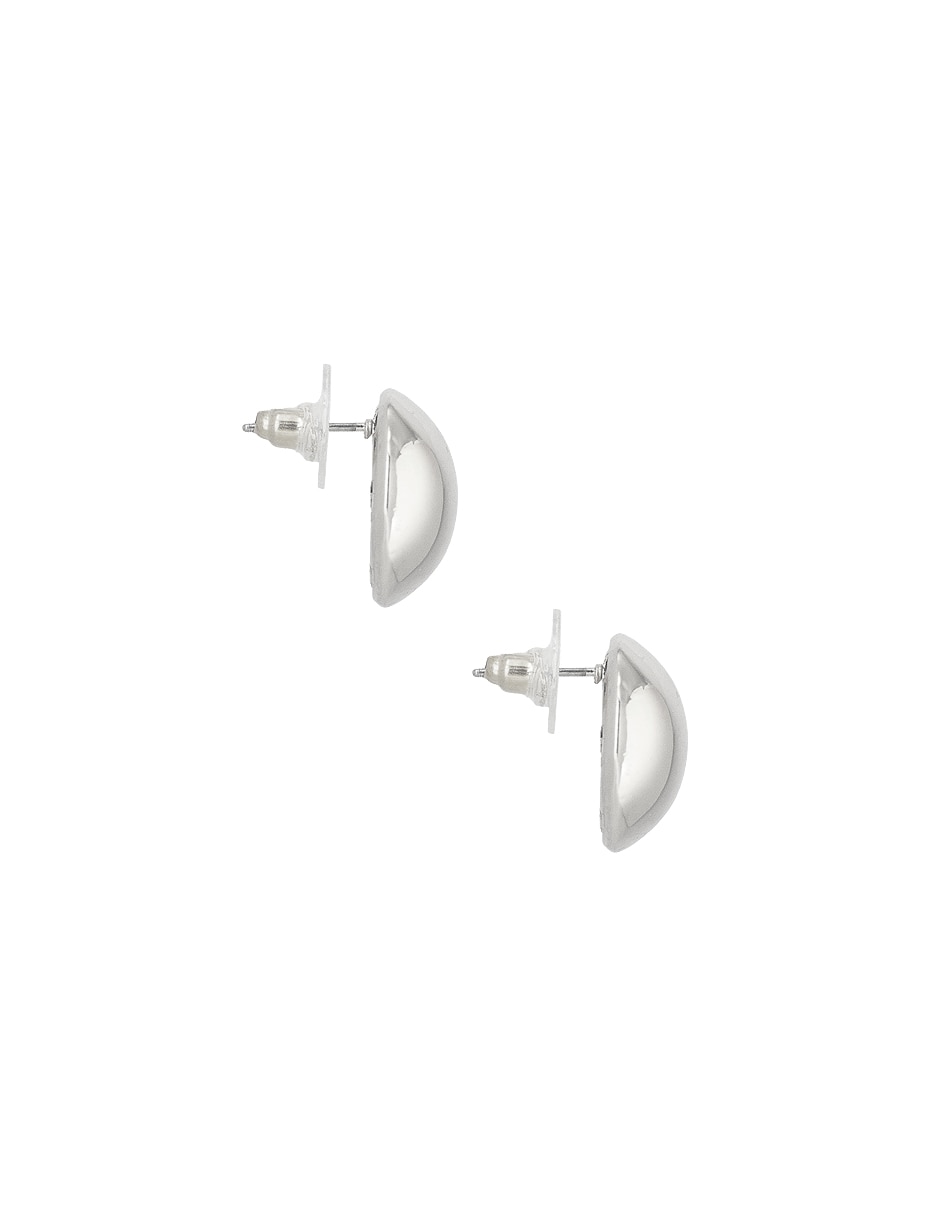 Aretes de círculo con acabado lustre