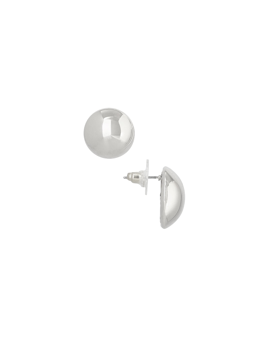 Aretes de círculo con acabado lustre