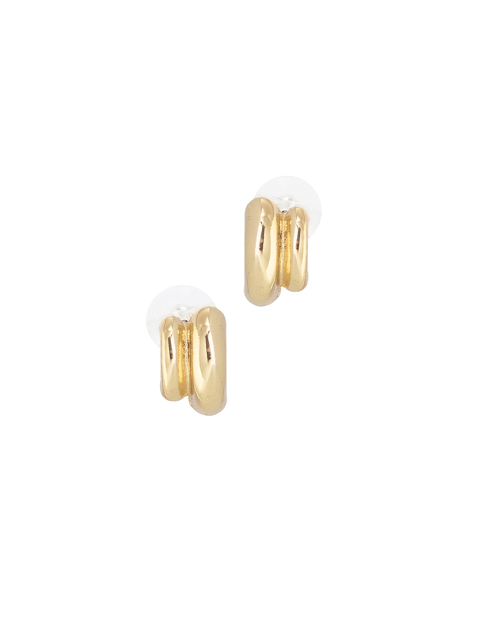 Aretes de círculo con acabado lustre