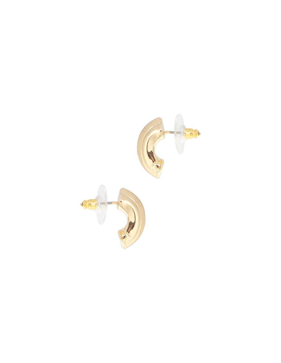 Aretes de círculo con acabado lustre