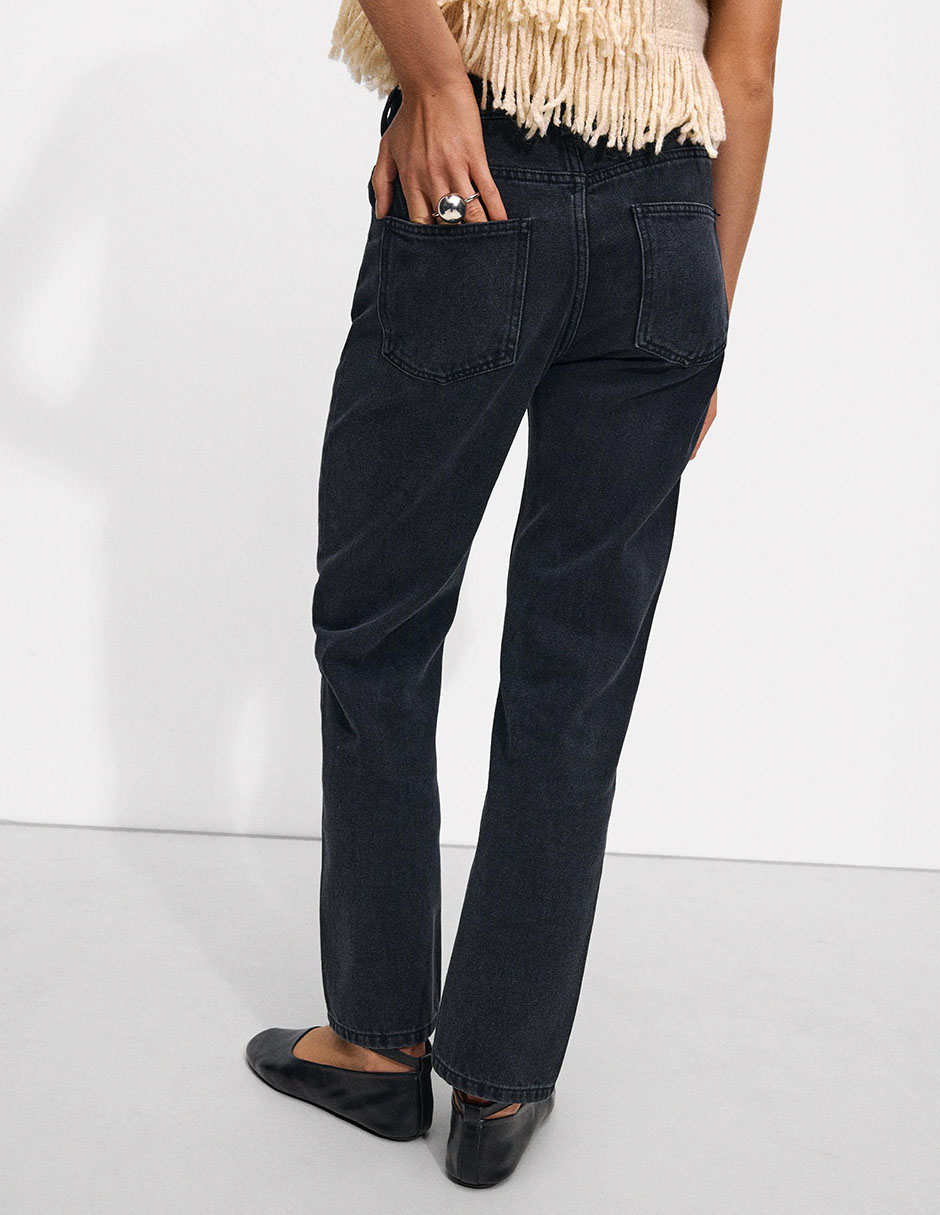 Jeans straight para mujer 4