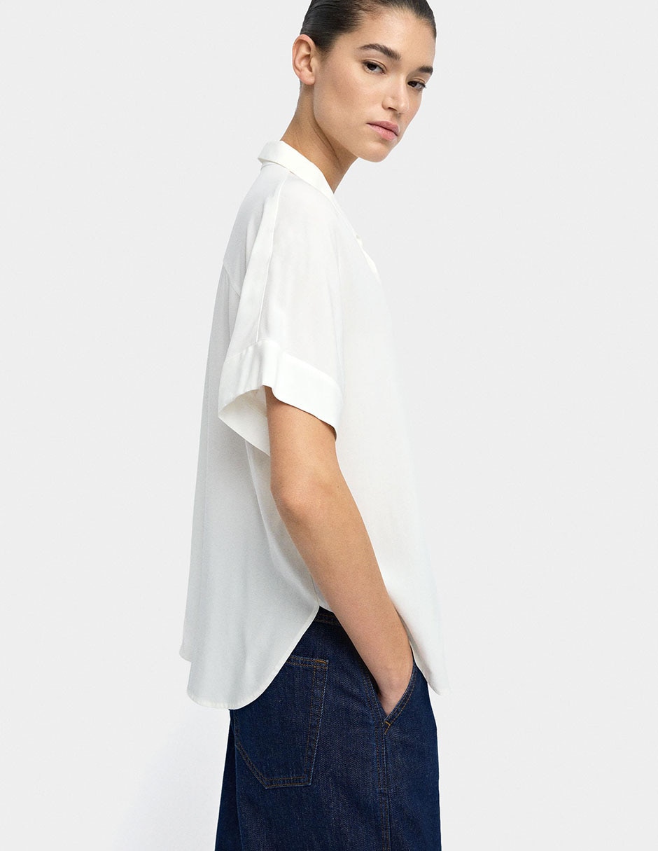 Camisa manga corta para mujer