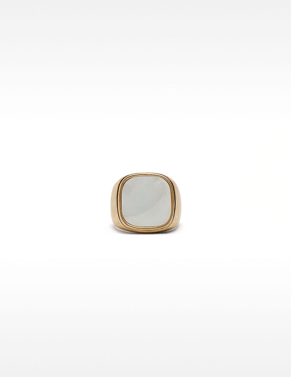 Anillo redondo Golden Basics