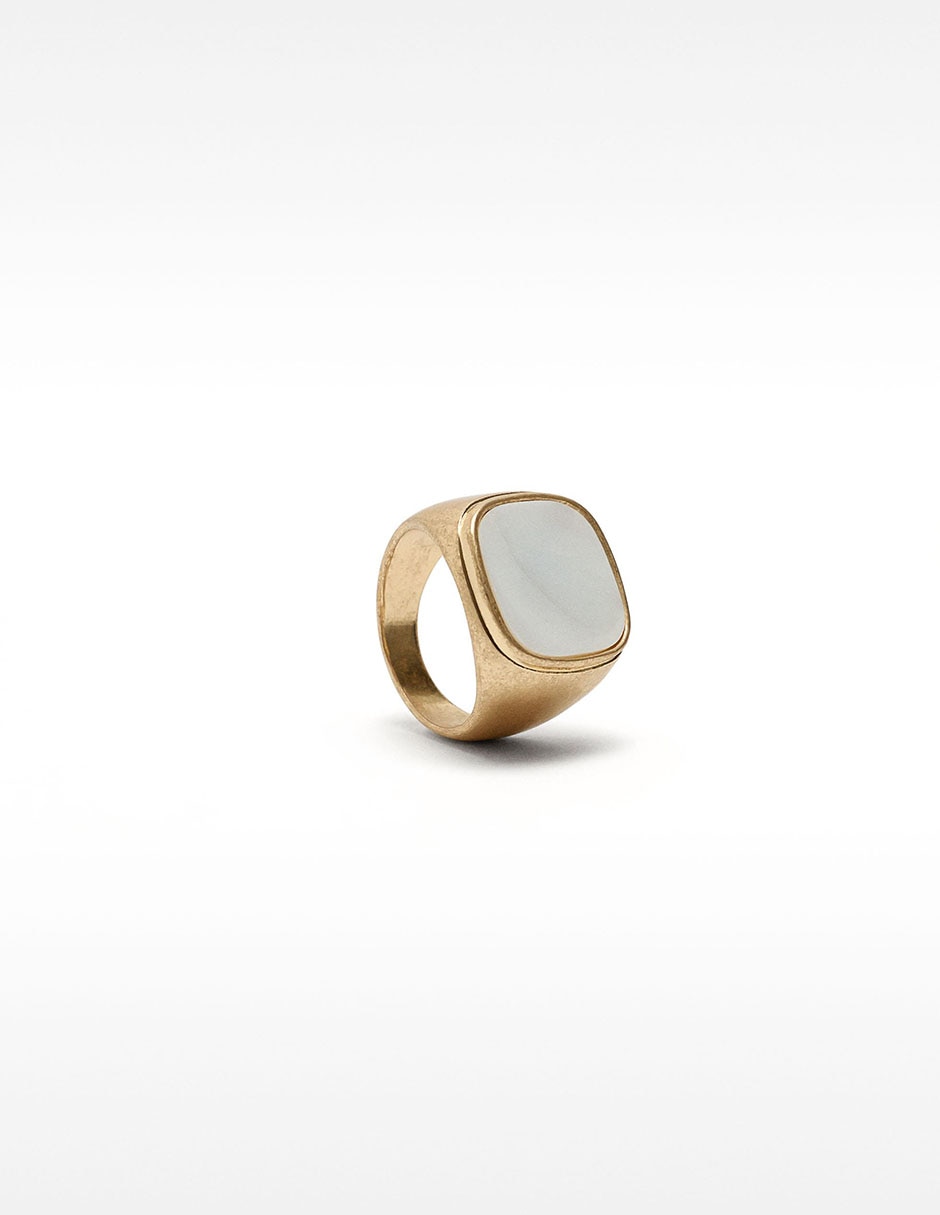 Anillo redondo Golden Basics