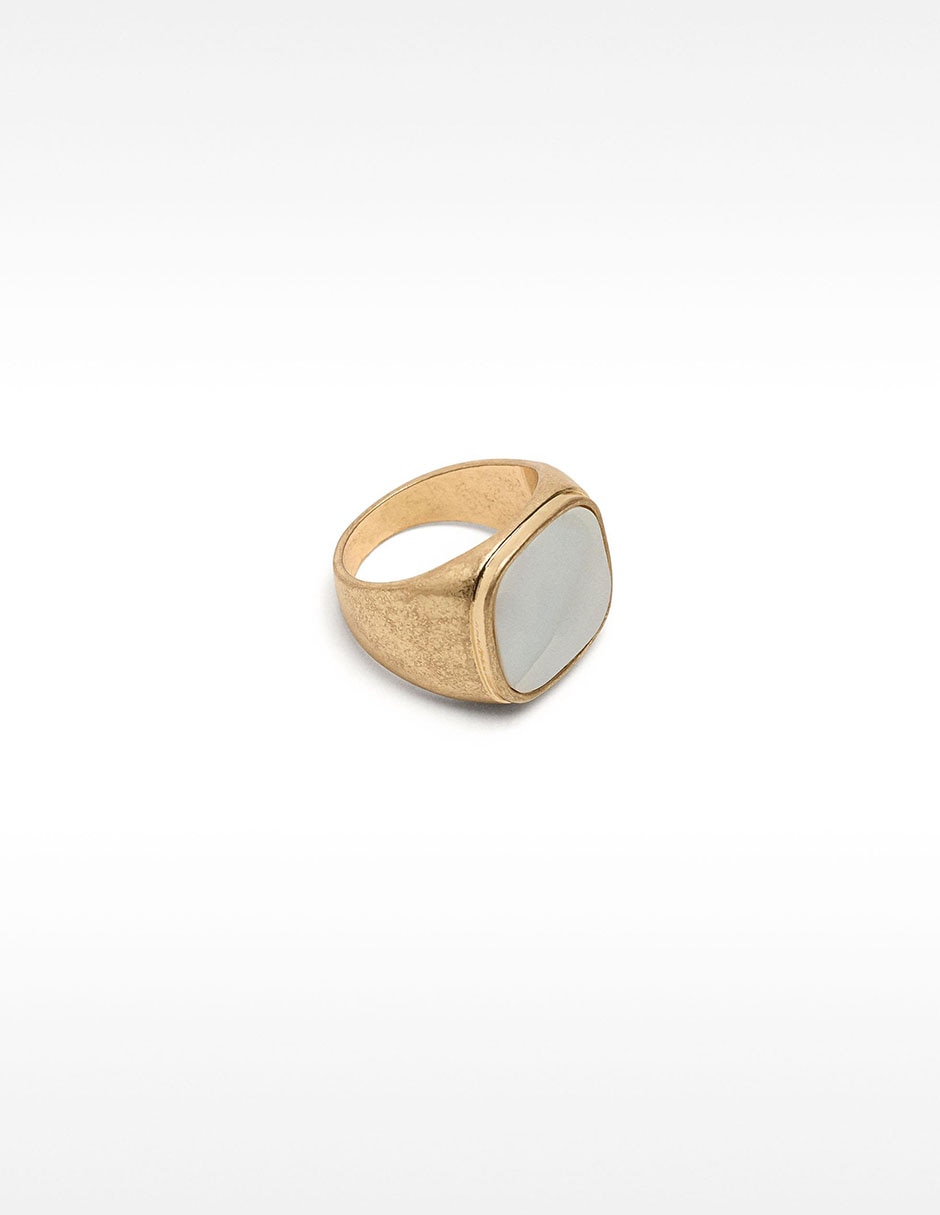 Anillo redondo Golden Basics